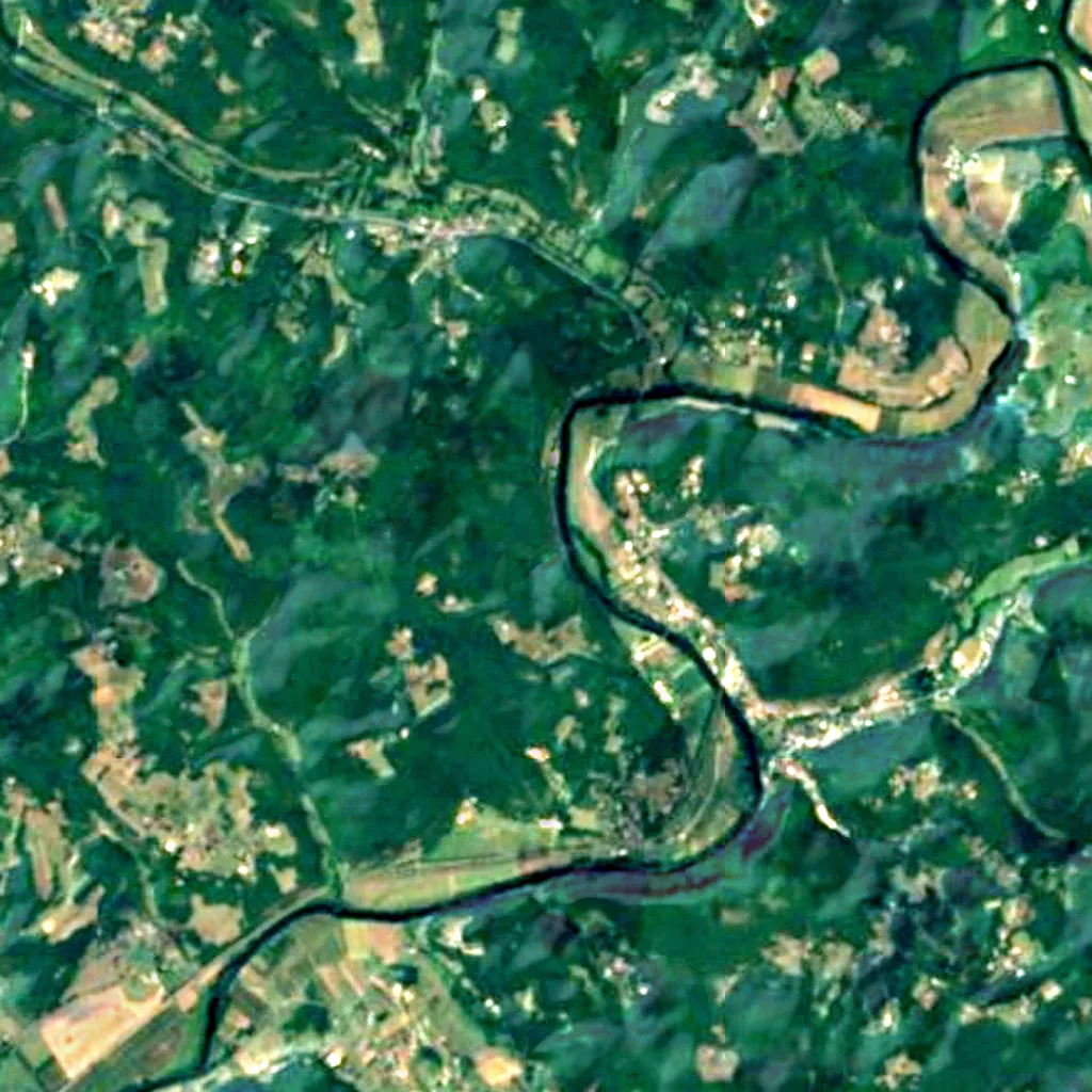 De grond boven Abri du Poisson (Sentinel-2)