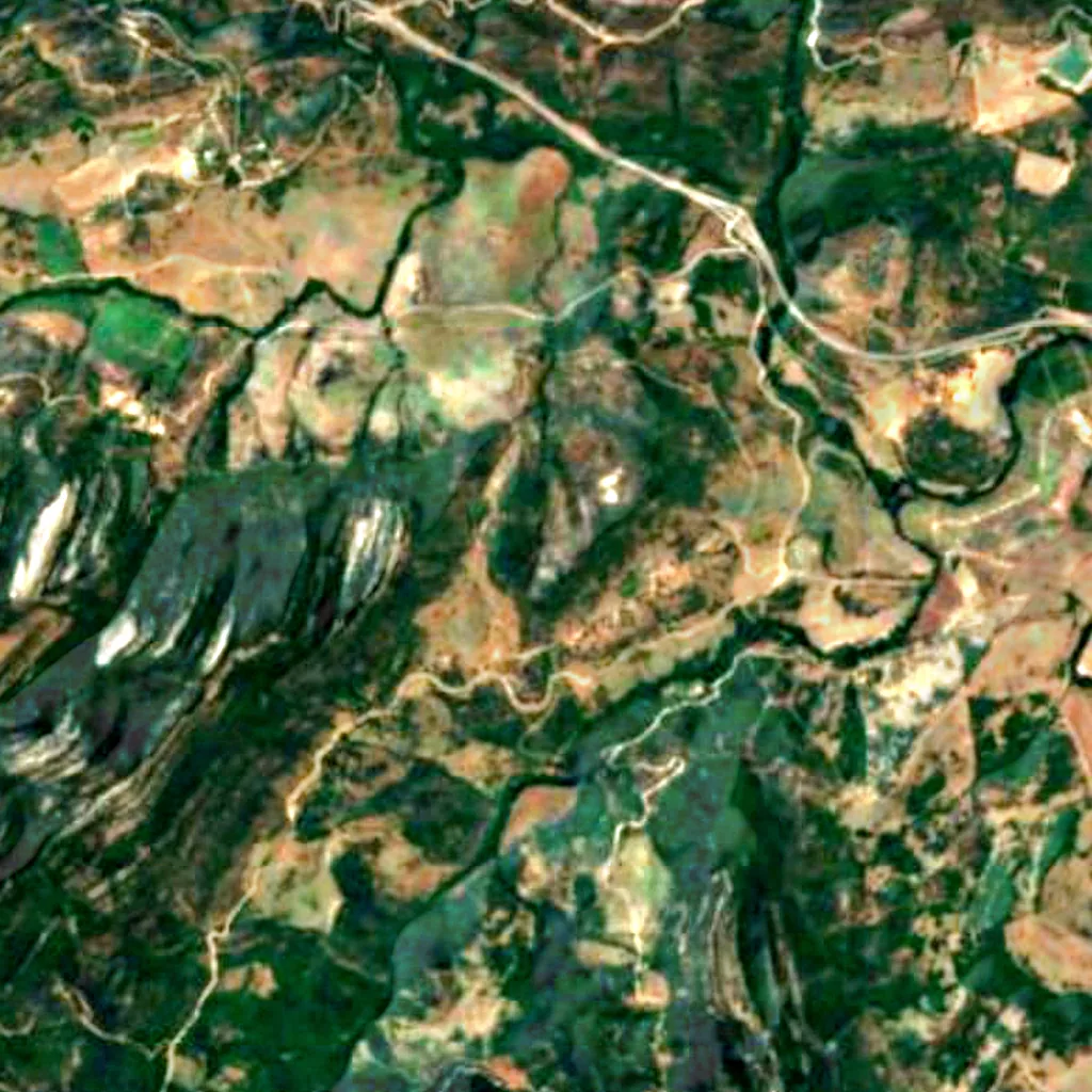 Der Boden über Abrigo de Bacinete I (Sentinel-2)