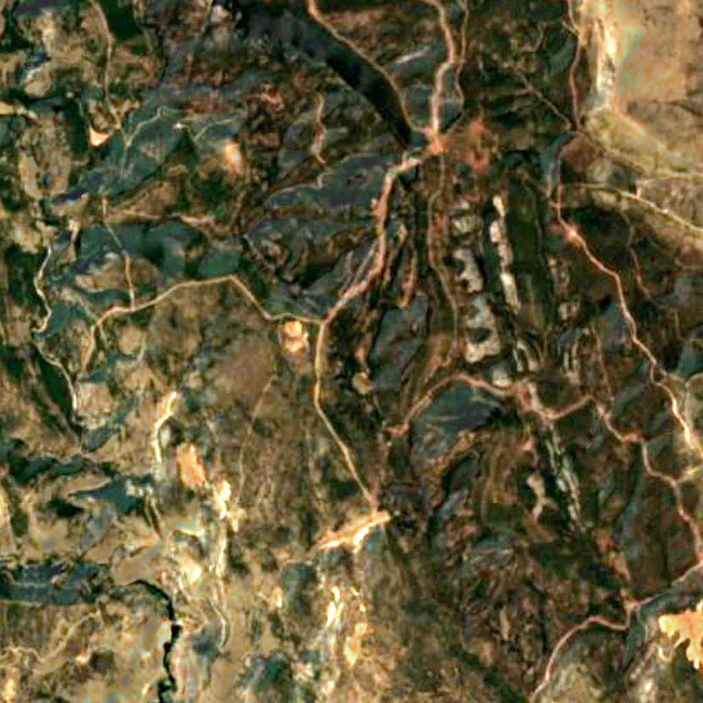 The ground above Abrigo de la Cerrada del Tío Jorge (Sentinel-2)