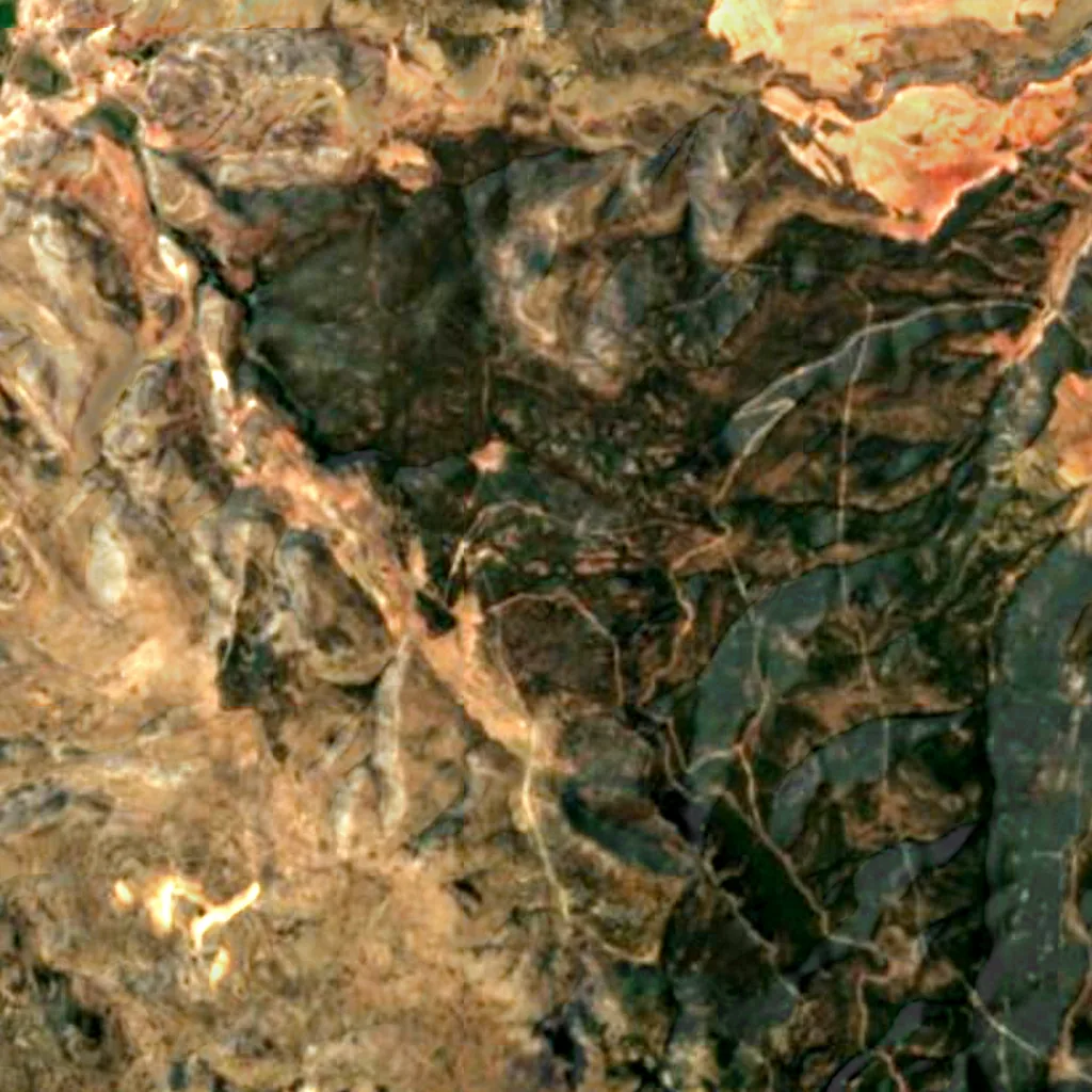 Le sol au-dessus de Abri de la Cocinilla del Obispo (Sentinel-2)