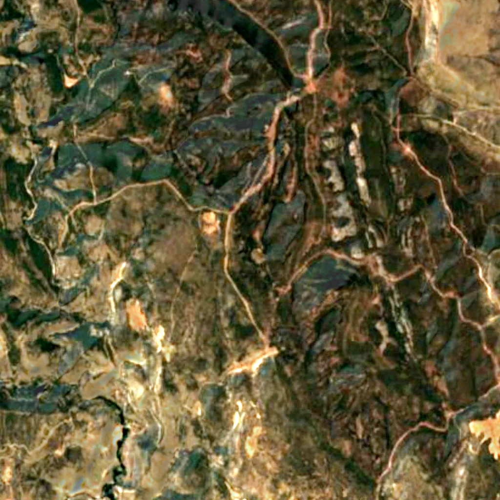 Le sol au-dessus de Abri de la Paridera de Tormón (Sentinel-2)