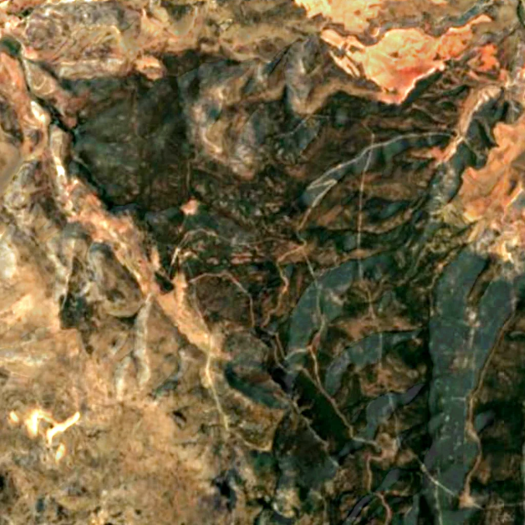 El suelo sobre Abrigo del Arquero de los Callejones Cerrados (Sentinel-2)