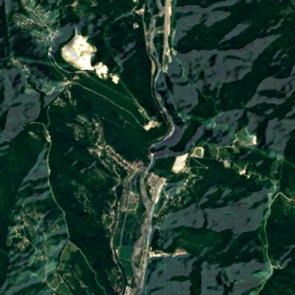 Il terreno sopra Akhshtyrskaya Cave (Sentinel-2)