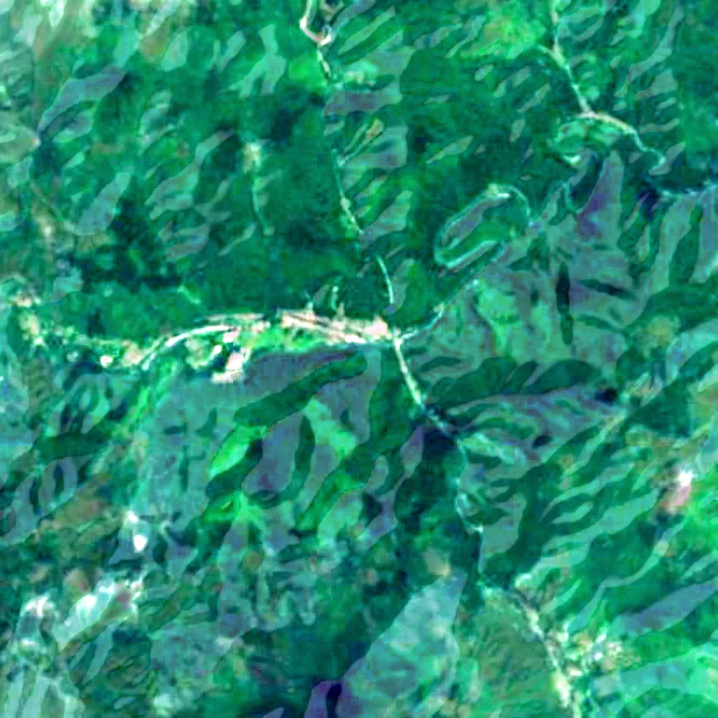El suelo sobre Akkadō (Sentinel-2)