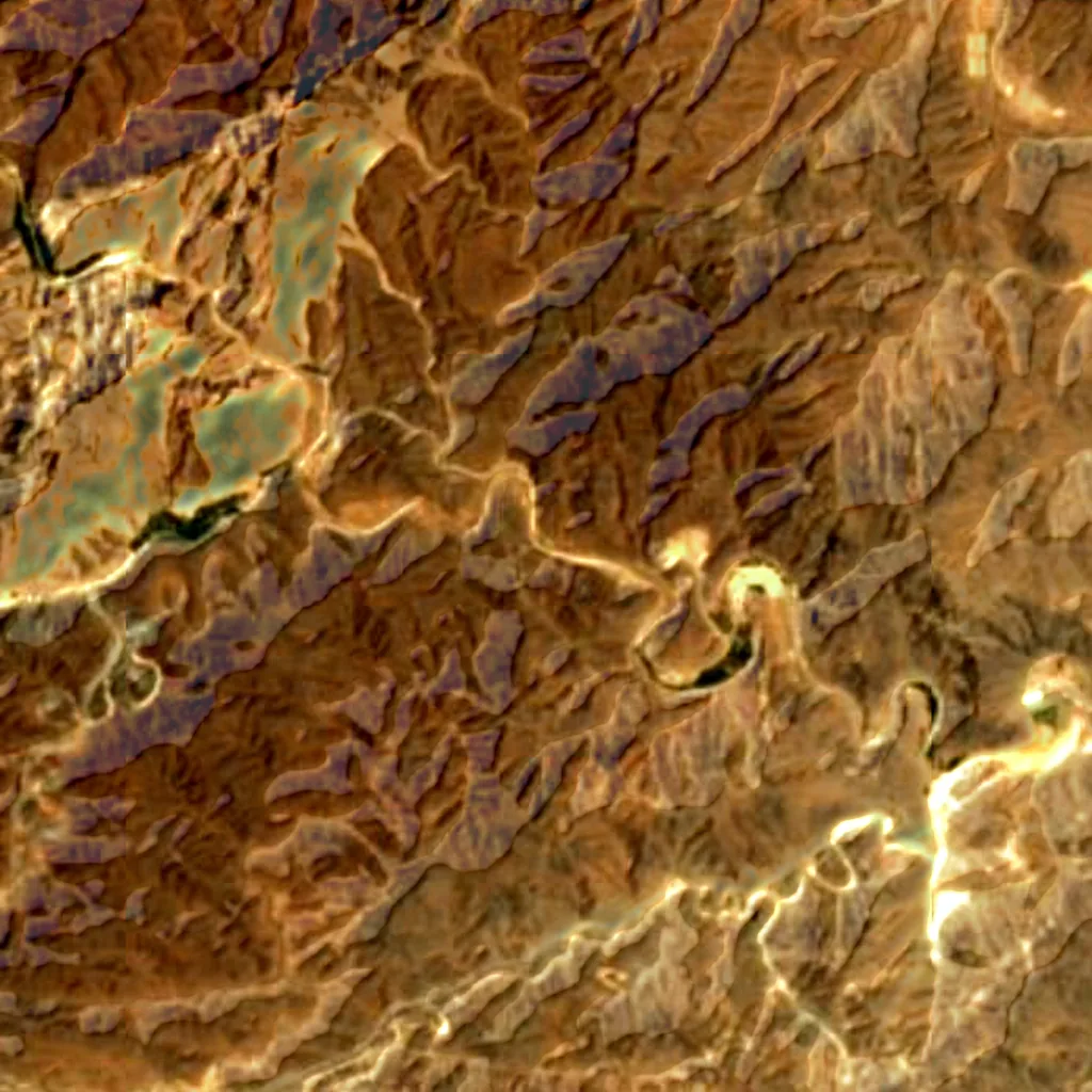 Il terreno sopra Al Nahwa Cave (Sentinel-2)
