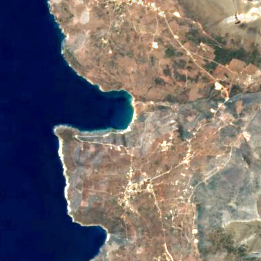 El suelo sobre Cueva de Alepotrypa (Sentinel-2)
