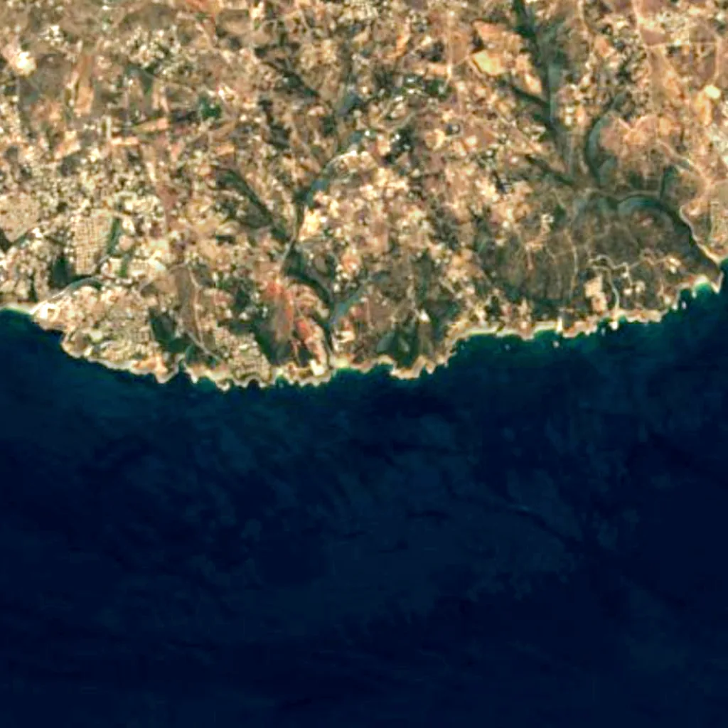 El suelo sobre Algar de Benagil (Sentinel-2)
