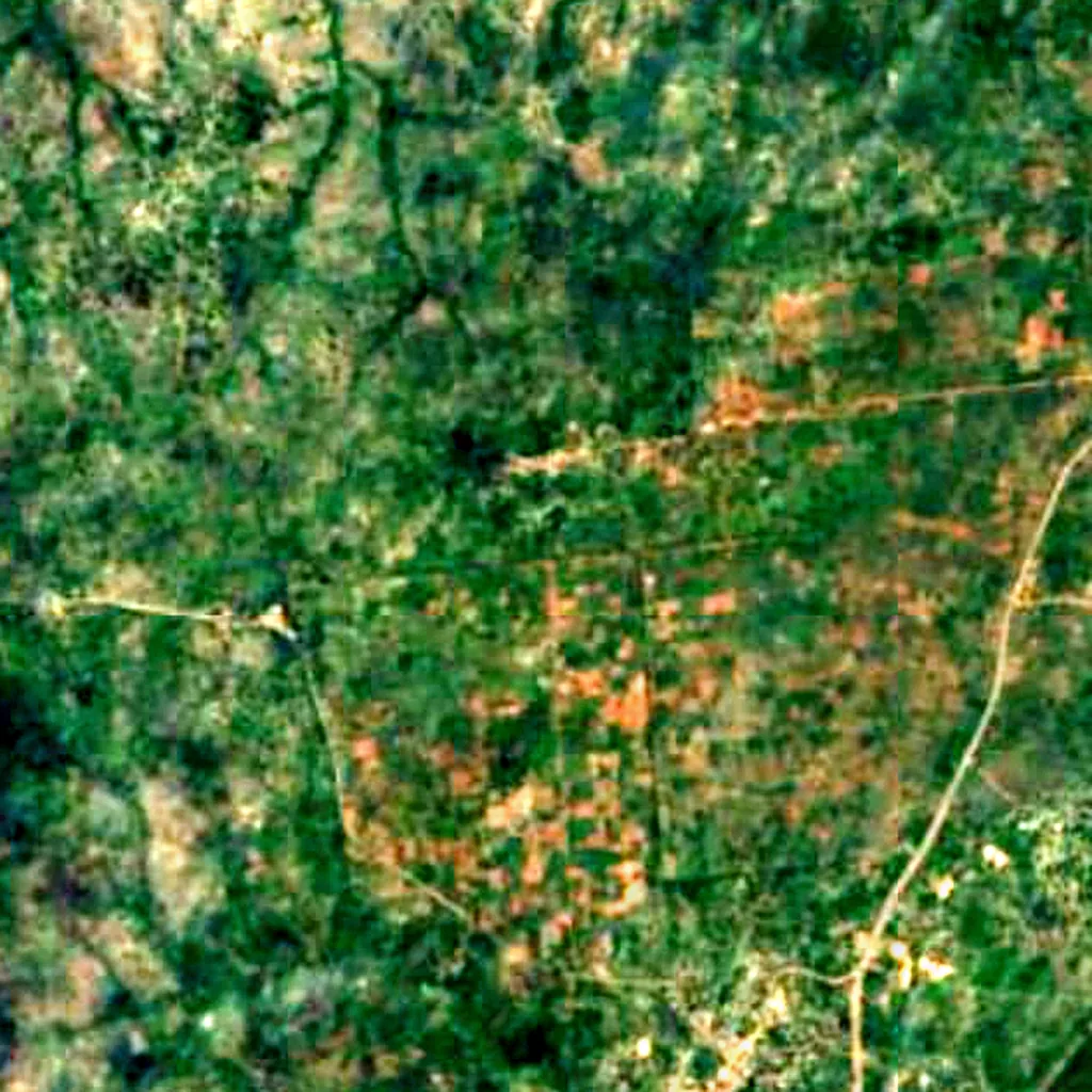 El suelo sobre Cuevas de Amboni (Sentinel-2)