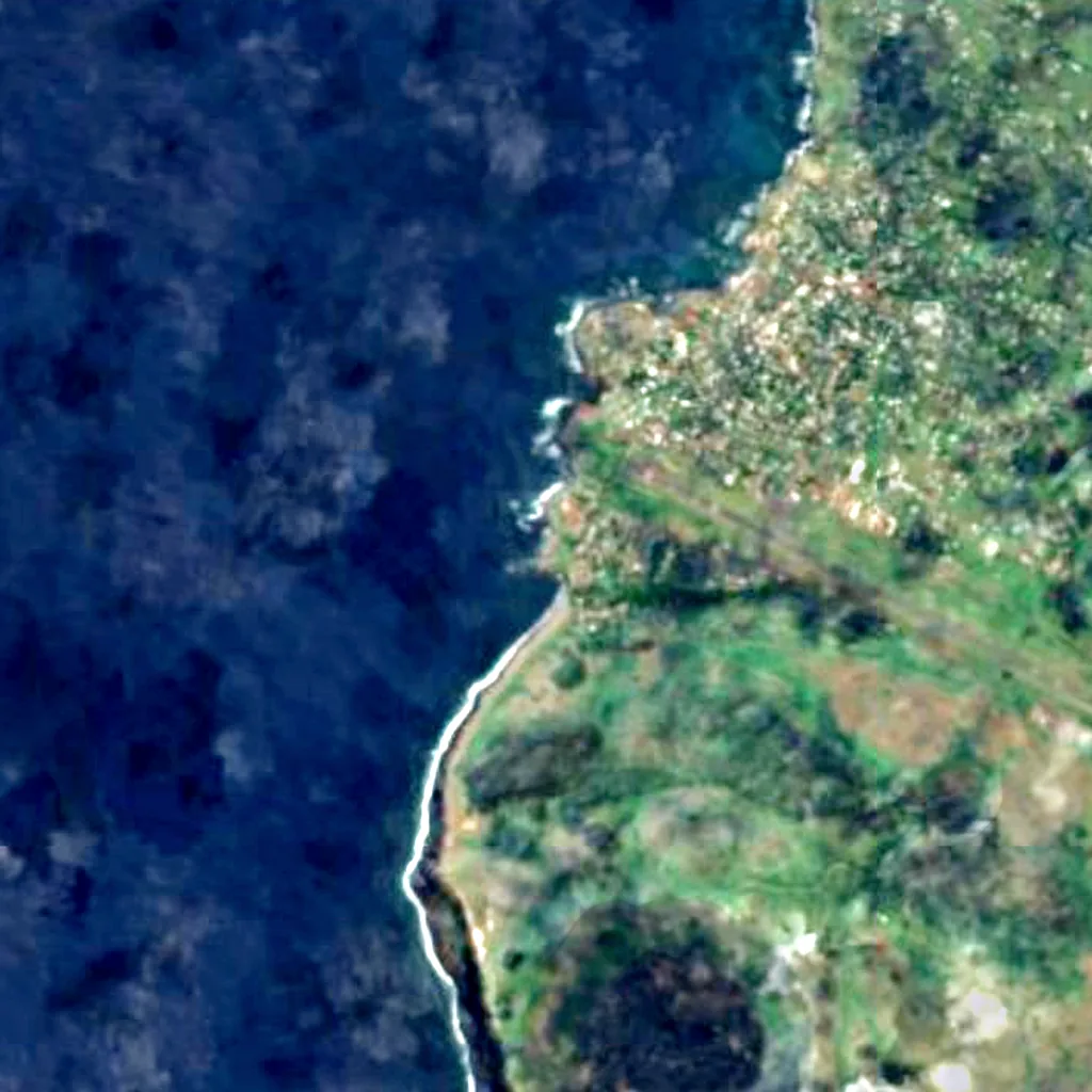 O chão por cima de Ana Kai Tangata (Sentinel-2)