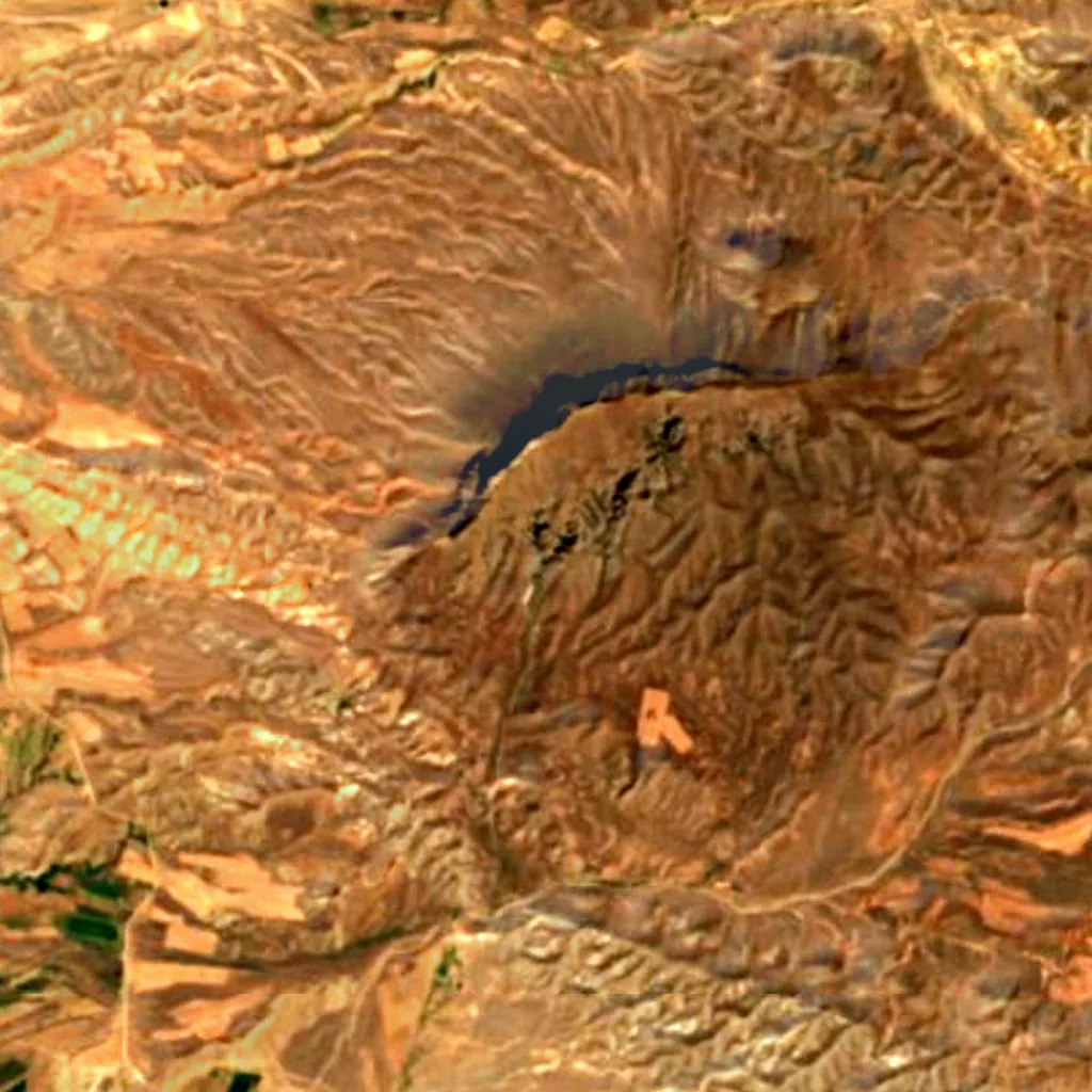 Le sol au-dessus de Ashabi-Kahf in Nakhchivan (Sentinel-2)