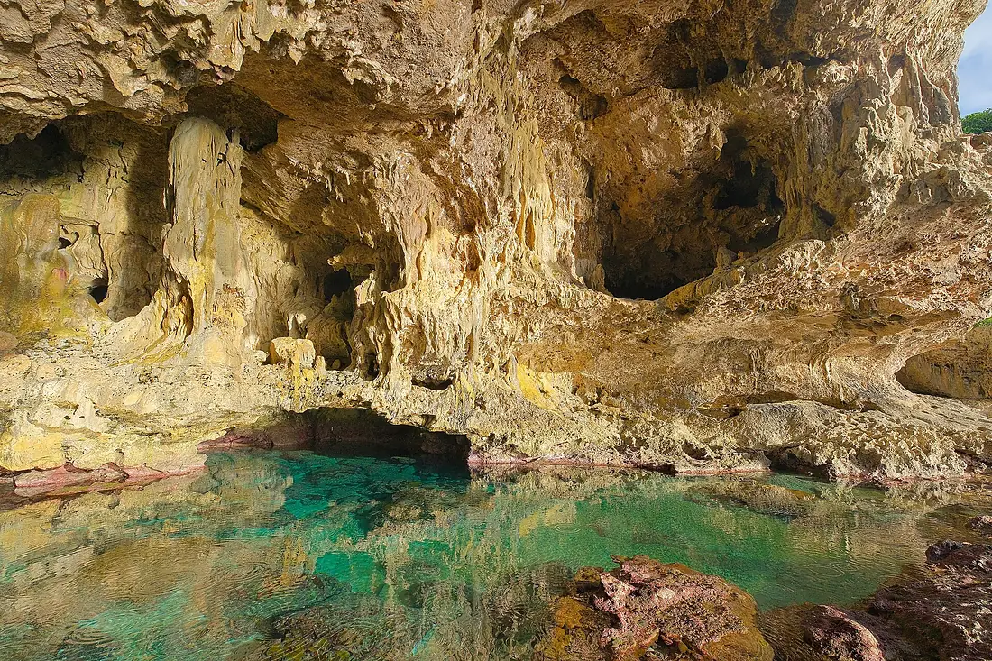 Avaiki Cave and cave pool