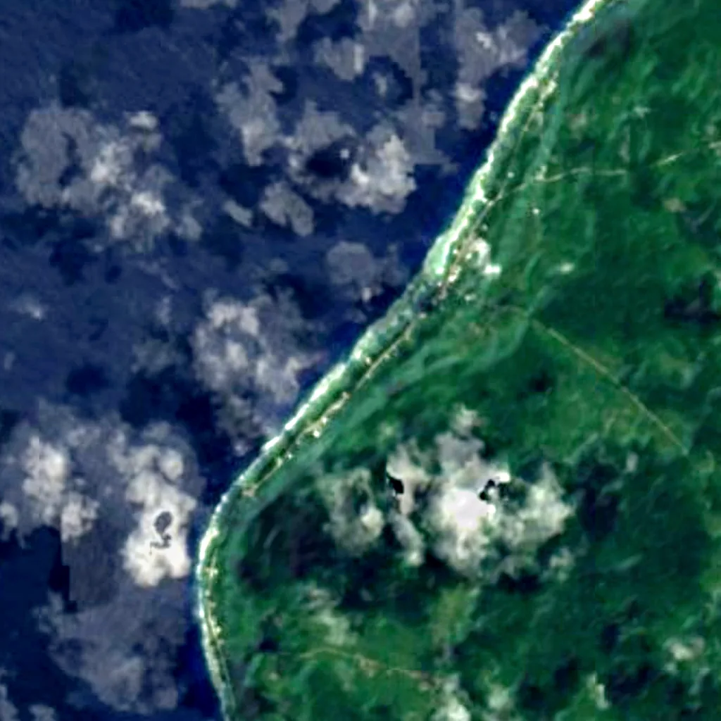 Il terreno sopra Avaiki Cave (Sentinel-2)