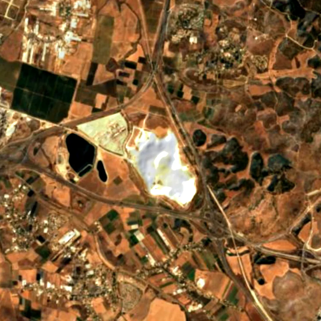 Il terreno sopra Ayalon Cave (Sentinel-2)