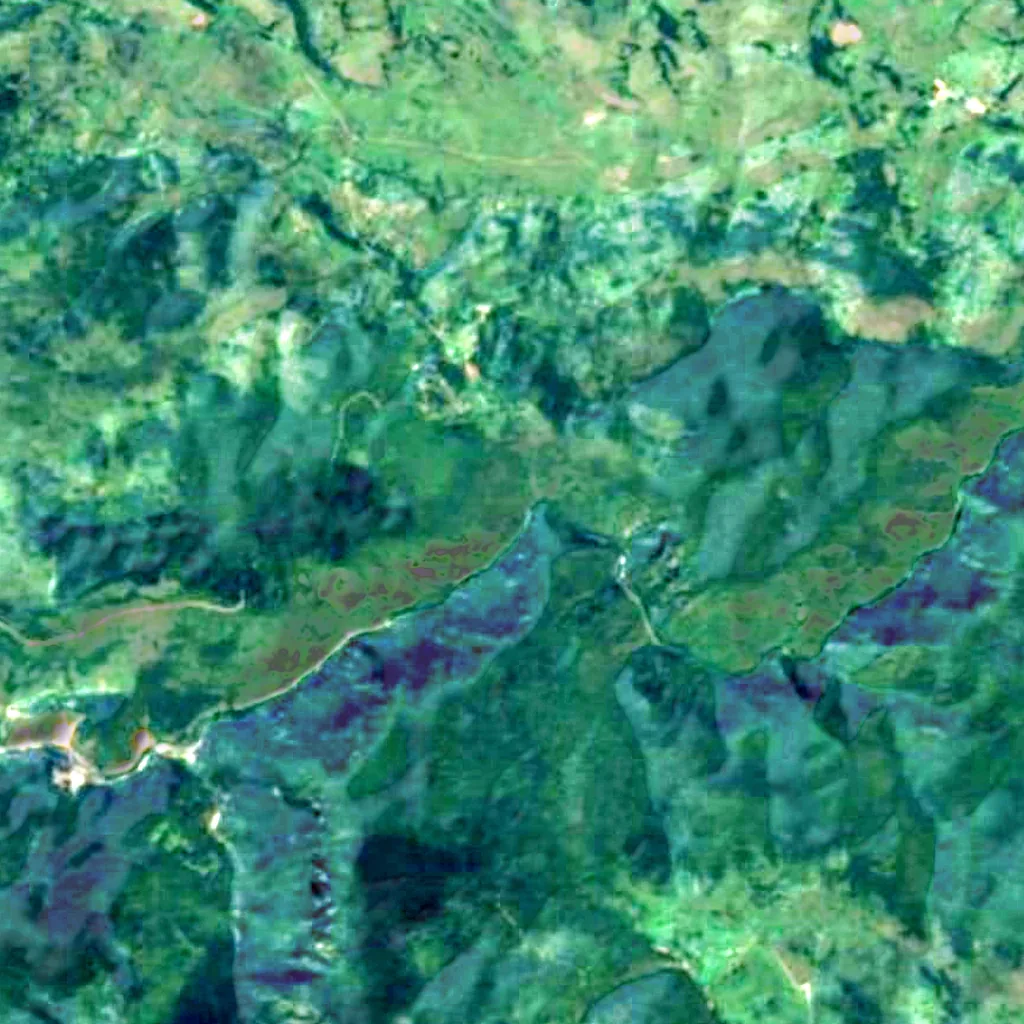 Il terreno sopra Banja Stijena cave (Sentinel-2)