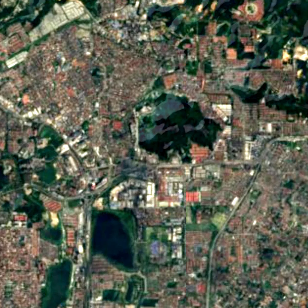 Il terreno sopra Grotte di Batu (Sentinel-2)