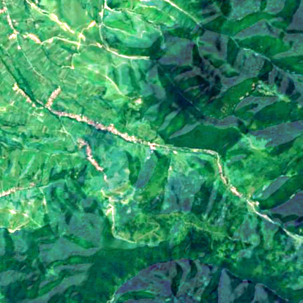 Der Boden über Peștera Urșilor (Sentinel-2)