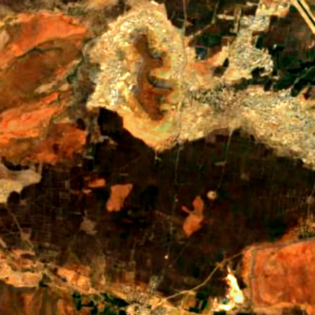 Der Boden über Belum Caves (Sentinel-2)