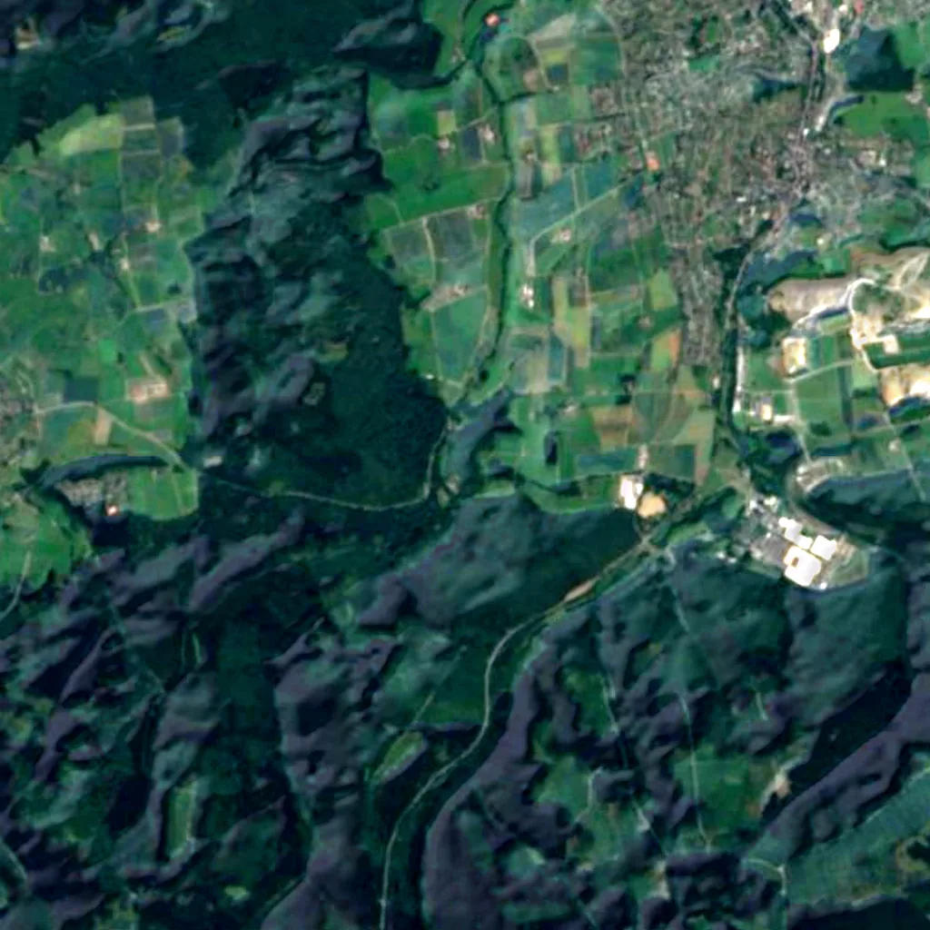 Der Boden über Bilsteinhöhle (Sentinel-2)