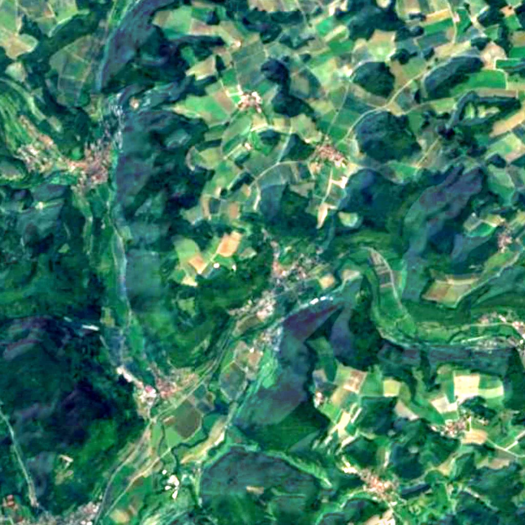 Le sol au-dessus de Binghöhle (Sentinel-2)