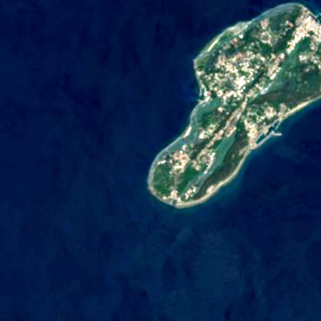De grond boven Black Dwarf Cave (Sentinel-2)