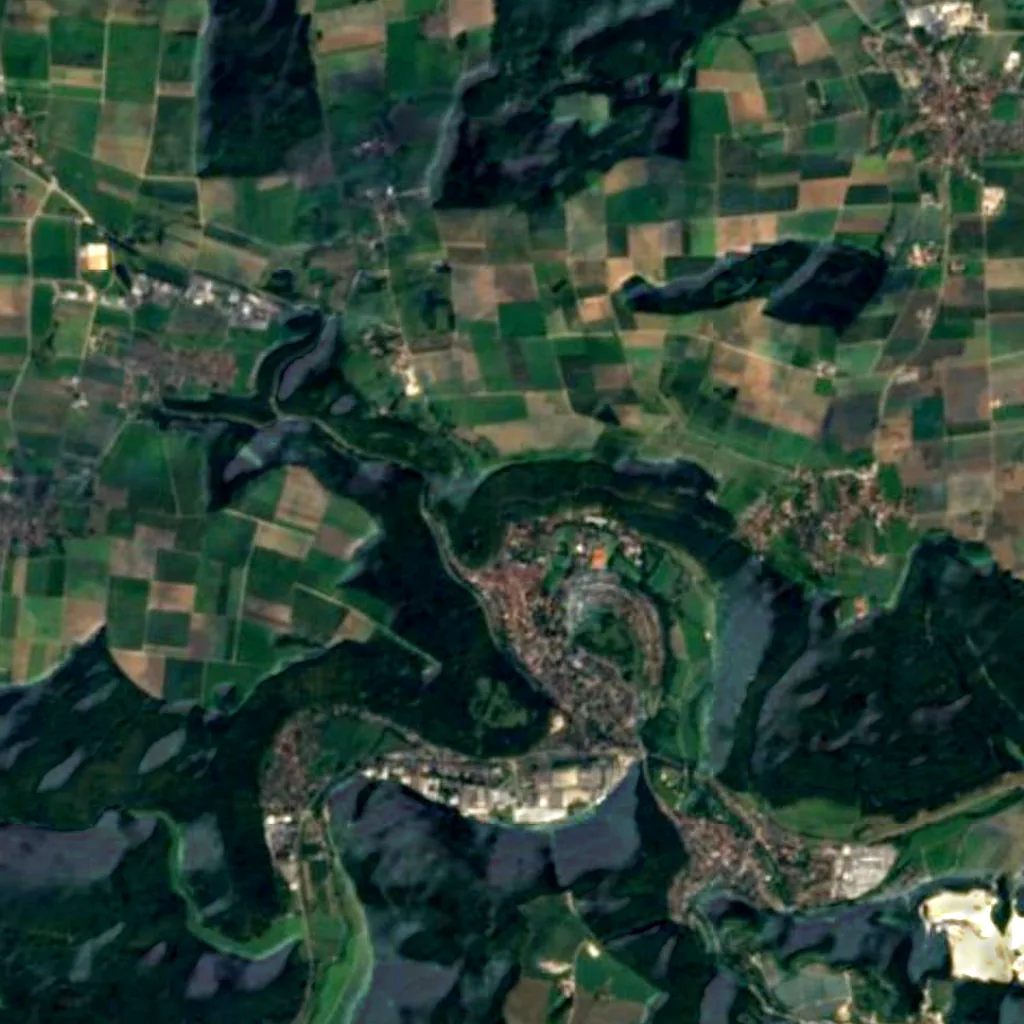The ground above Blauhöhle (Sentinel-2)