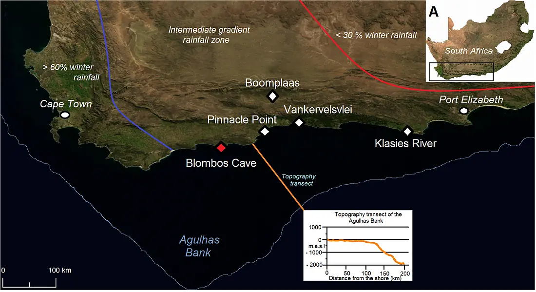 Blombos Cave location