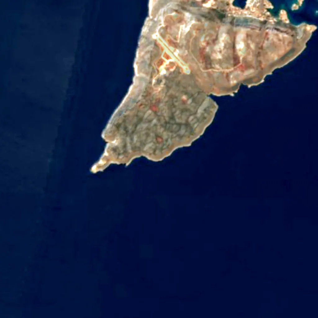 The ground above Blue Cave (Sentinel-2)