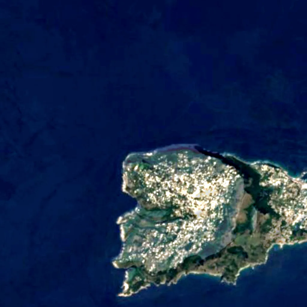 The ground above Blue Grotto (Sentinel-2)