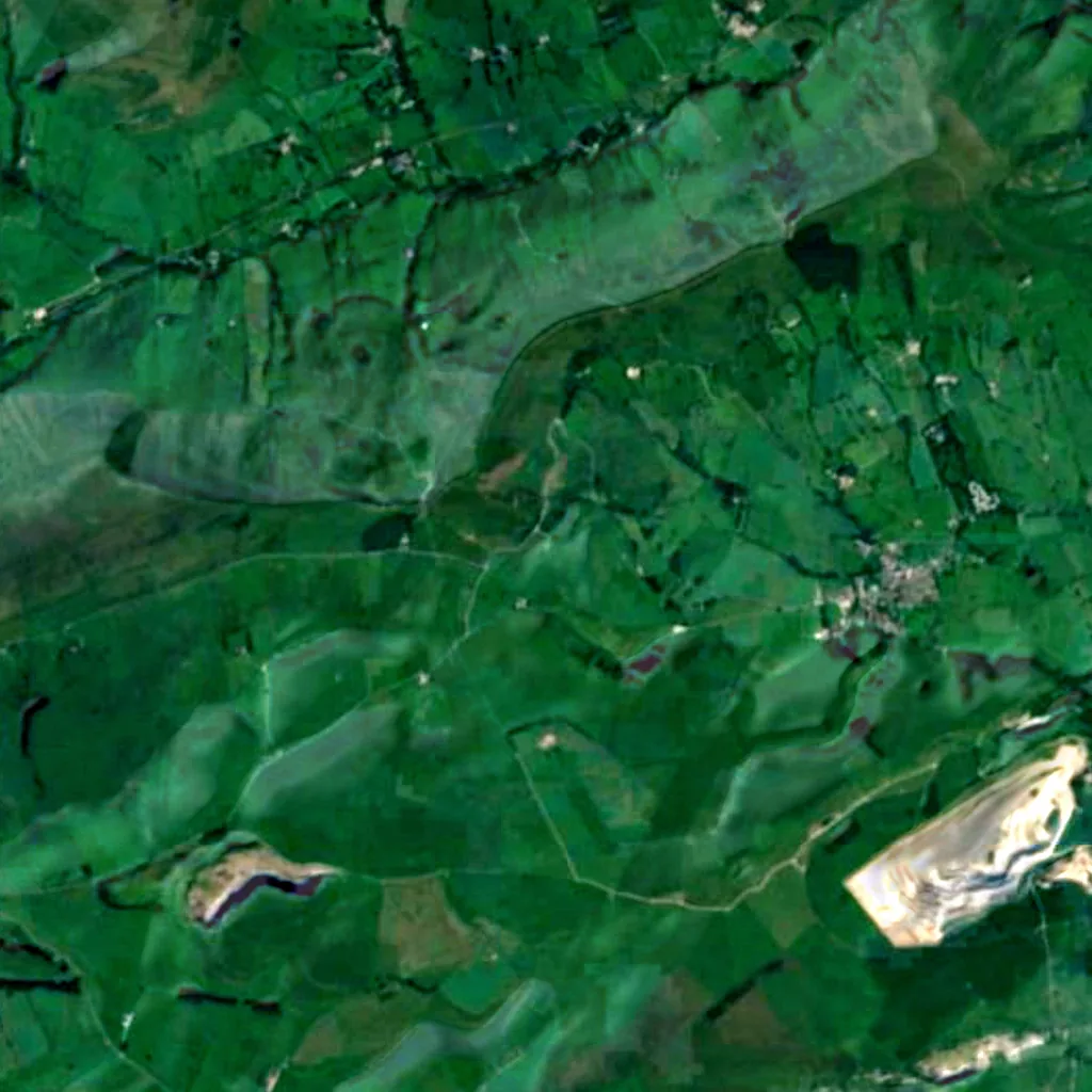 Der Boden über Blue John Cavern (Sentinel-2)