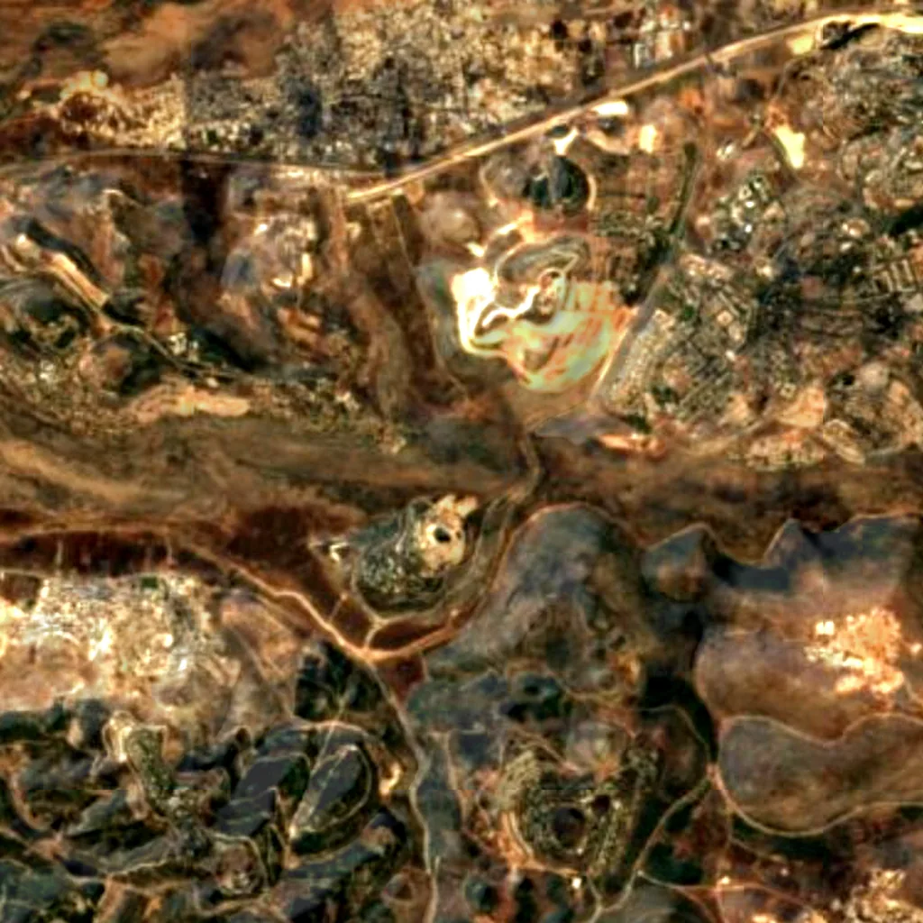 Il terreno sopra Bottom "Hilazon" cave (Sentinel-2)