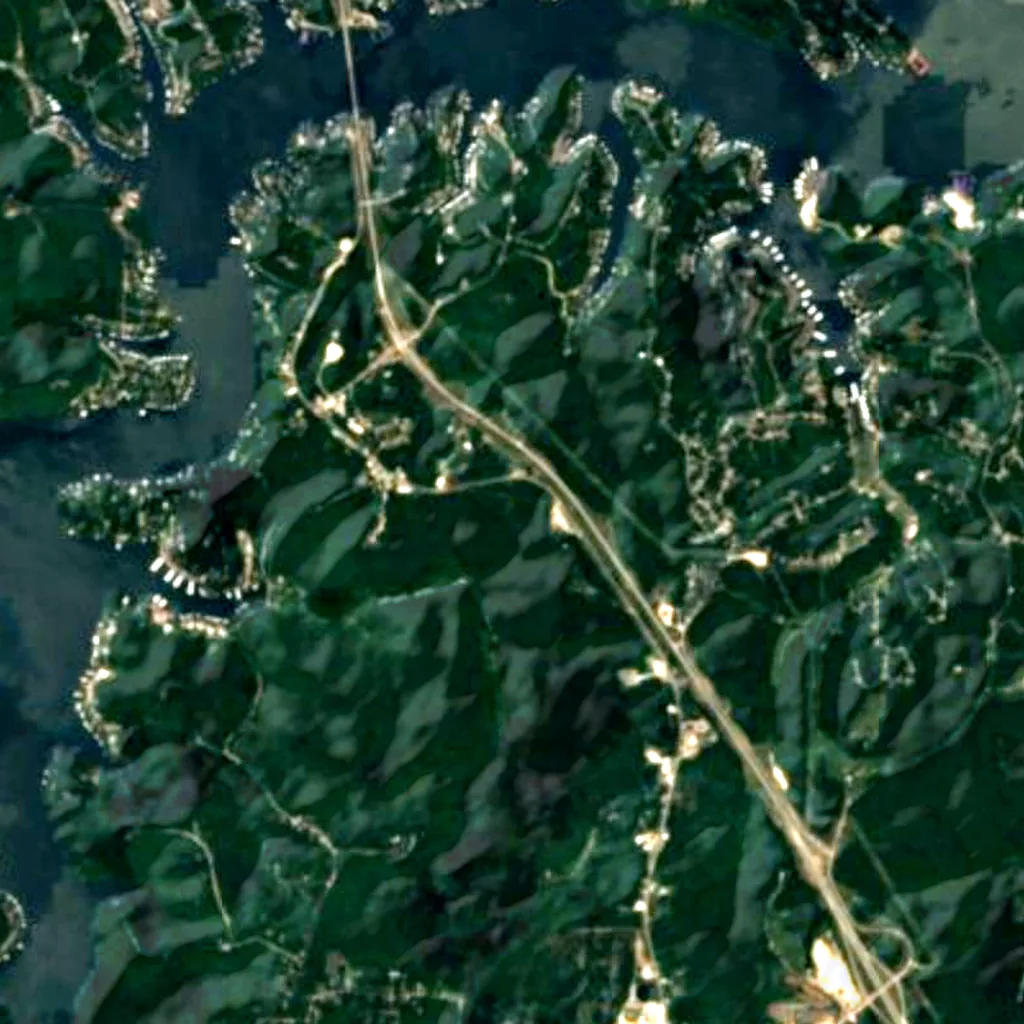 El suelo sobre Bridal Cave (Sentinel-2)