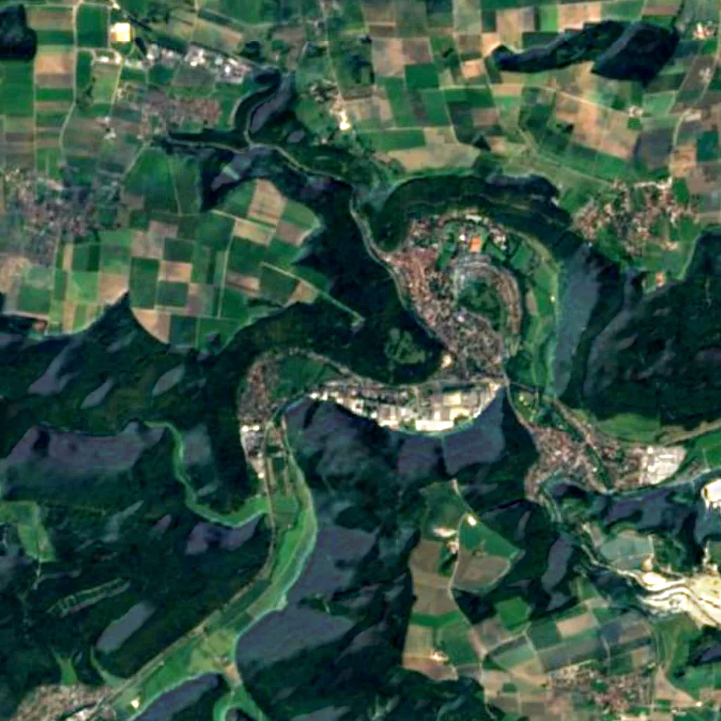 El suelo sobre Brillenhöhle (Sentinel-2)
