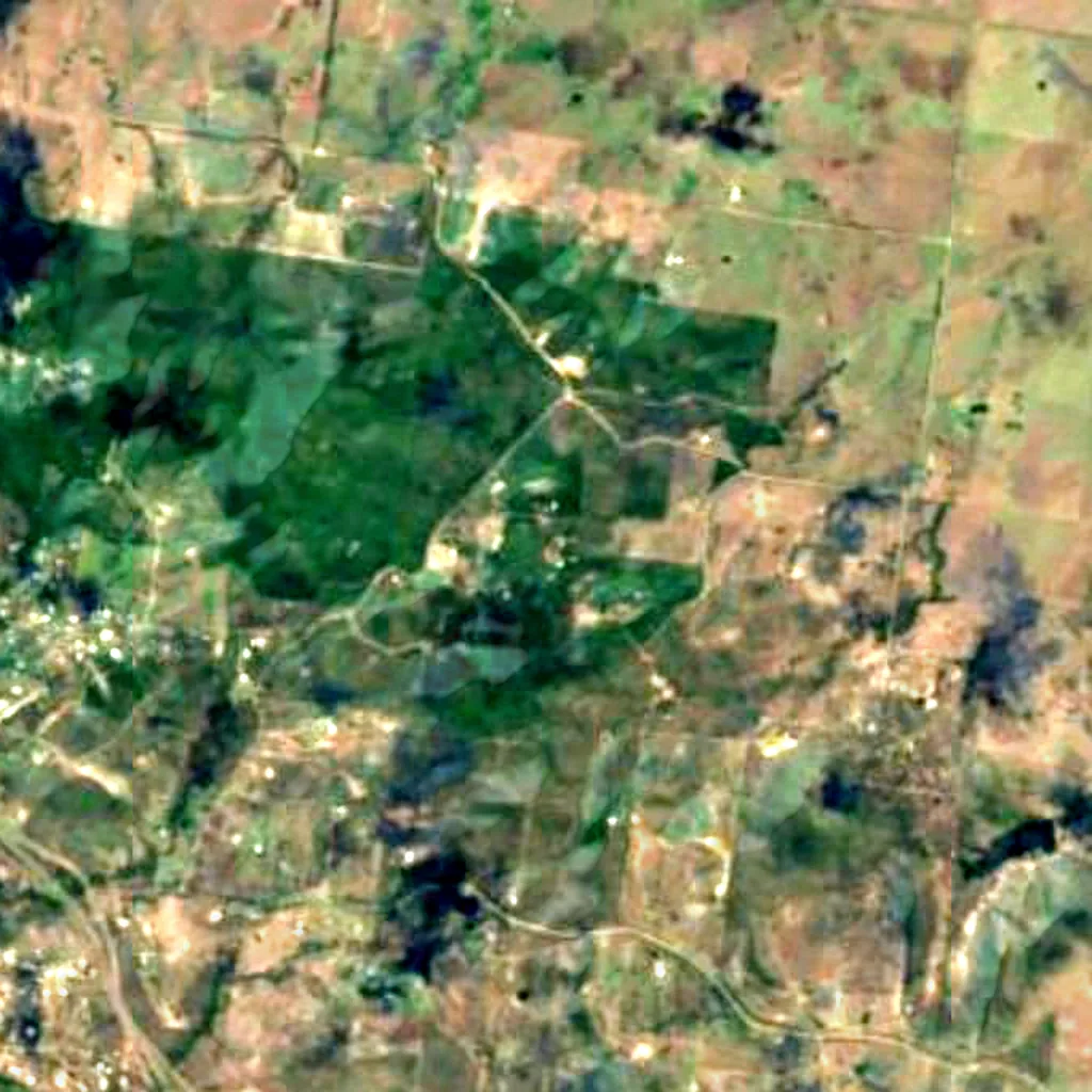 The ground above Capricorn Caves (Sentinel-2)
