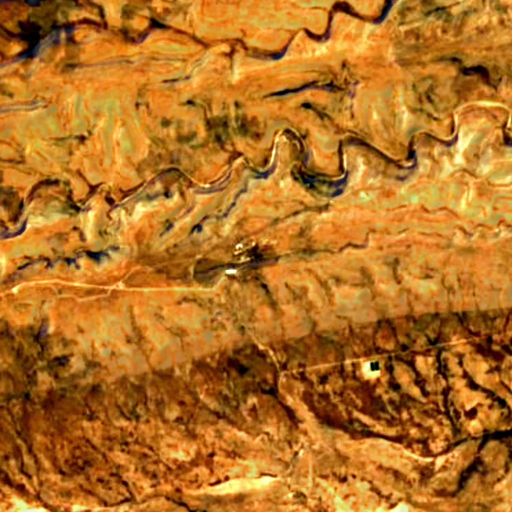 Der Boden über Carlsbad Cavern (Sentinel-2)