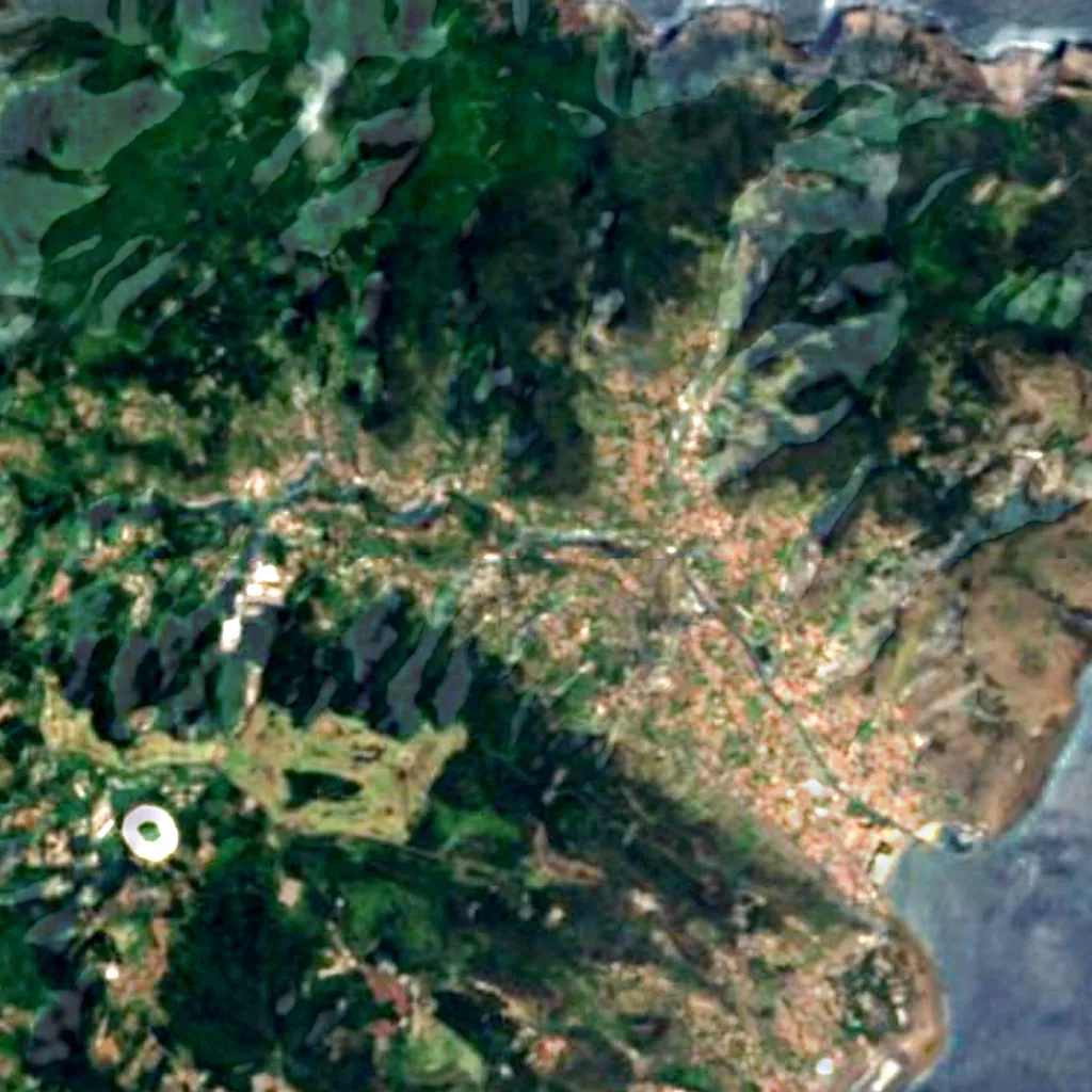 The ground above Cavalum Caves (Sentinel-2)