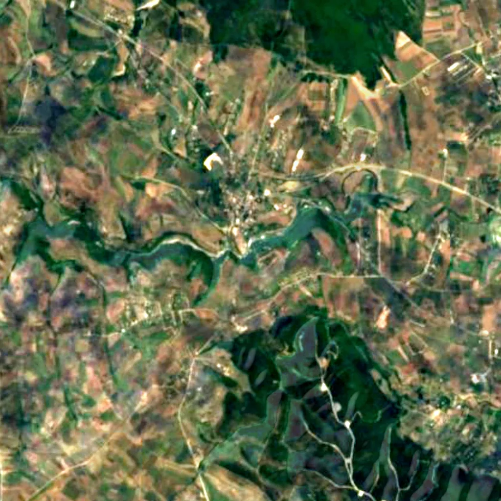 The ground above Cave monastery of İnceğiz (Sentinel-2)