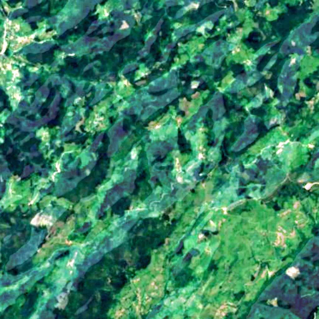 Der Boden über Cave of Candamo (Sentinel-2)