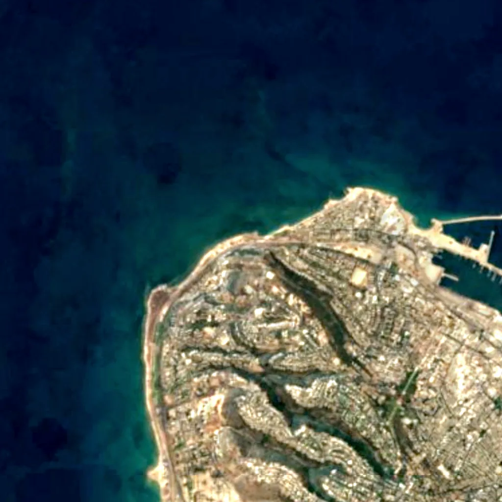 Il terreno sopra Cave of Elijah (Sentinel-2)