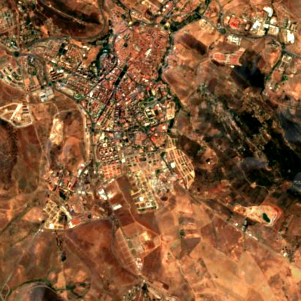 The ground above Cave of Maltravieso (Sentinel-2)