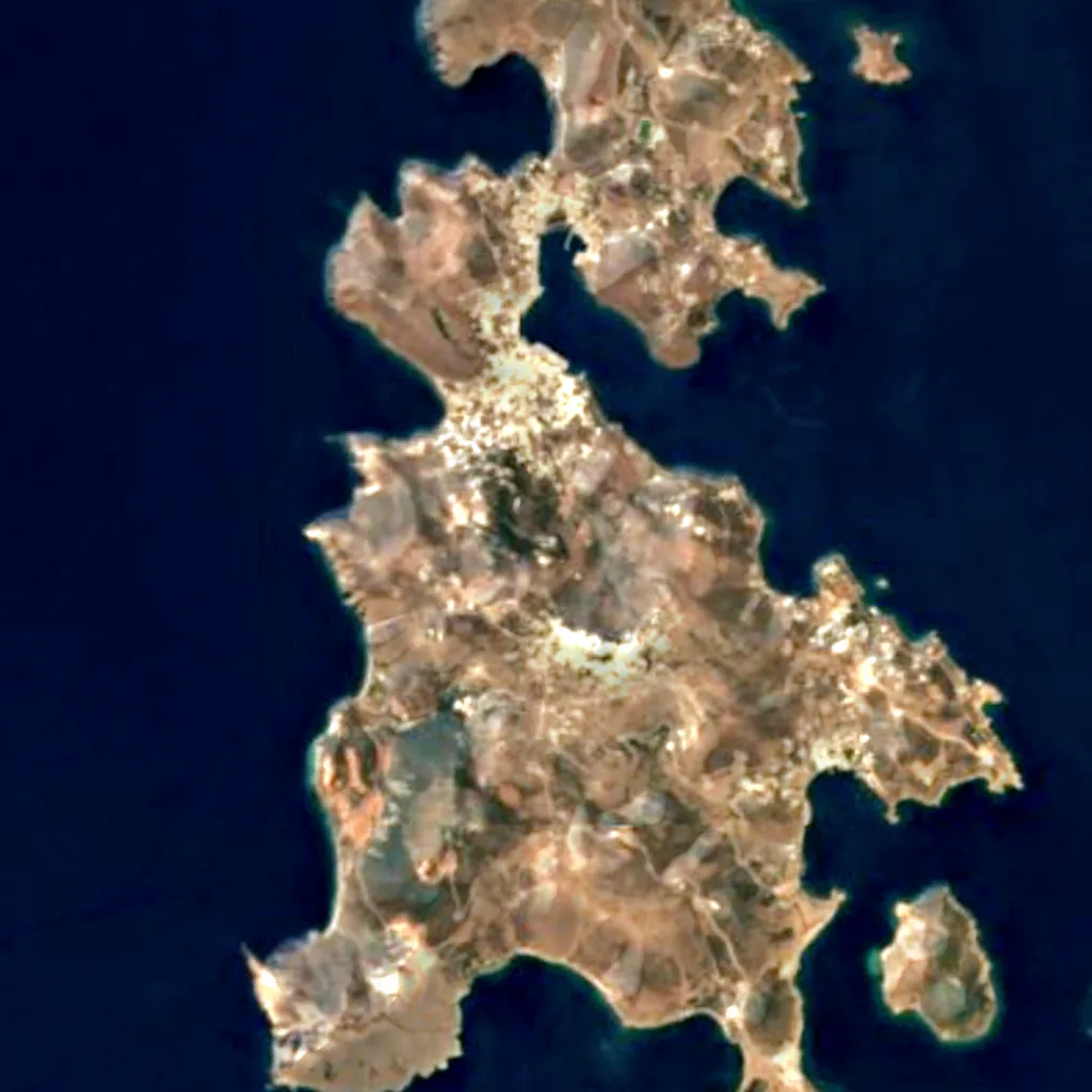 Le sol au-dessus de Grotte de l'Apocalypse (Sentinel-2)