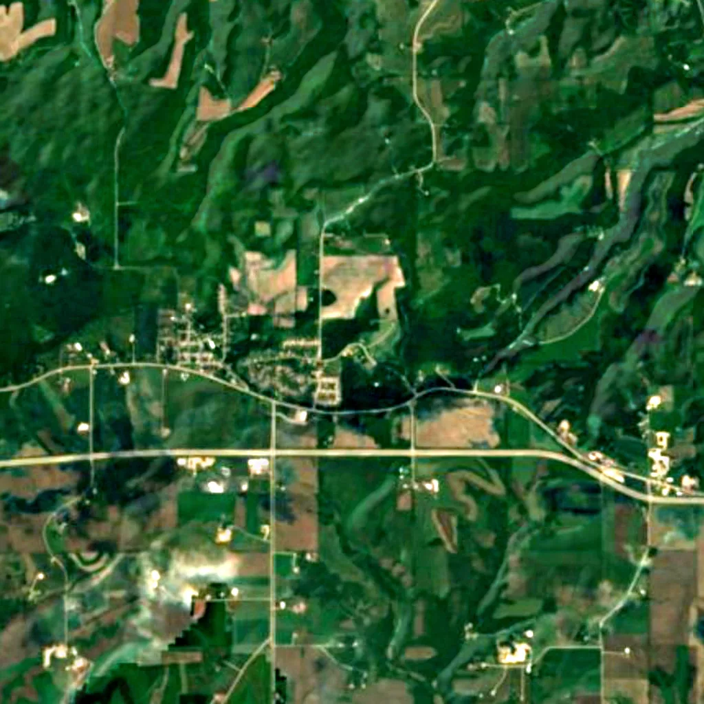 Der Boden über Cave of the Mounds (Sentinel-2)