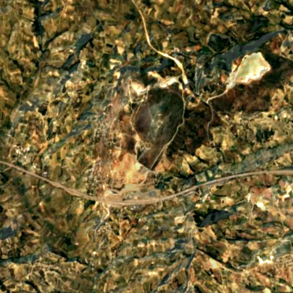 El suelo sobre Cave of the Seven Sleepers (Sentinel-2)