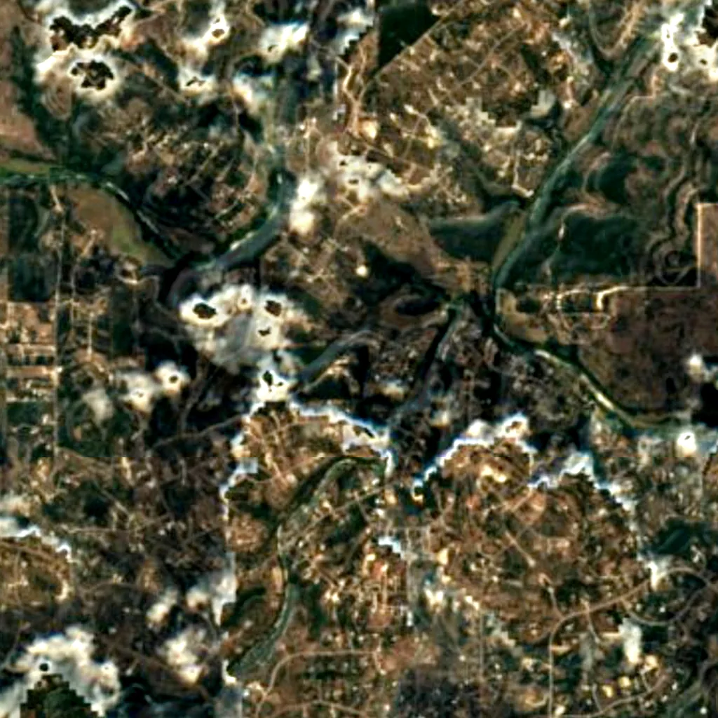 Der Boden über Cave Without a Name (Sentinel-2)