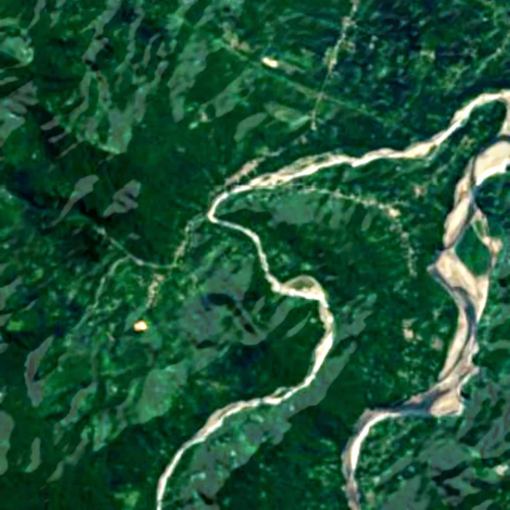 Il terreno sopra Cavernas de Repechón (Sentinel-2)