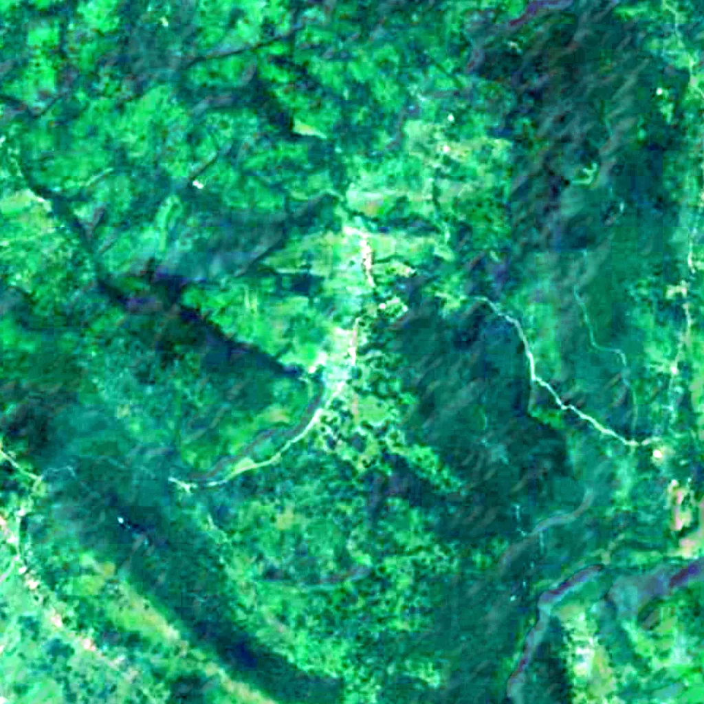 El suelo sobre Cuevas de Barać (Sentinel-2)