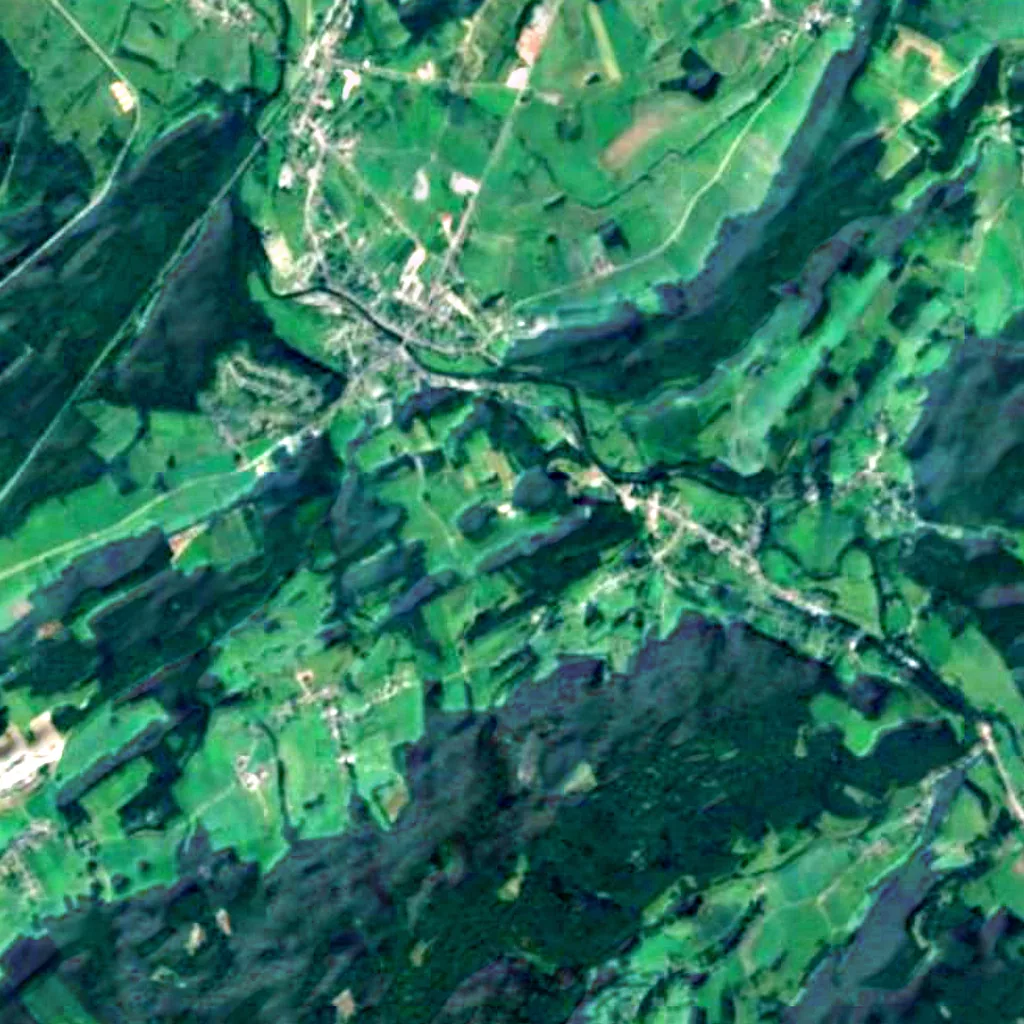 Le sol au-dessus de Grottes de Hotton (Sentinel-2)