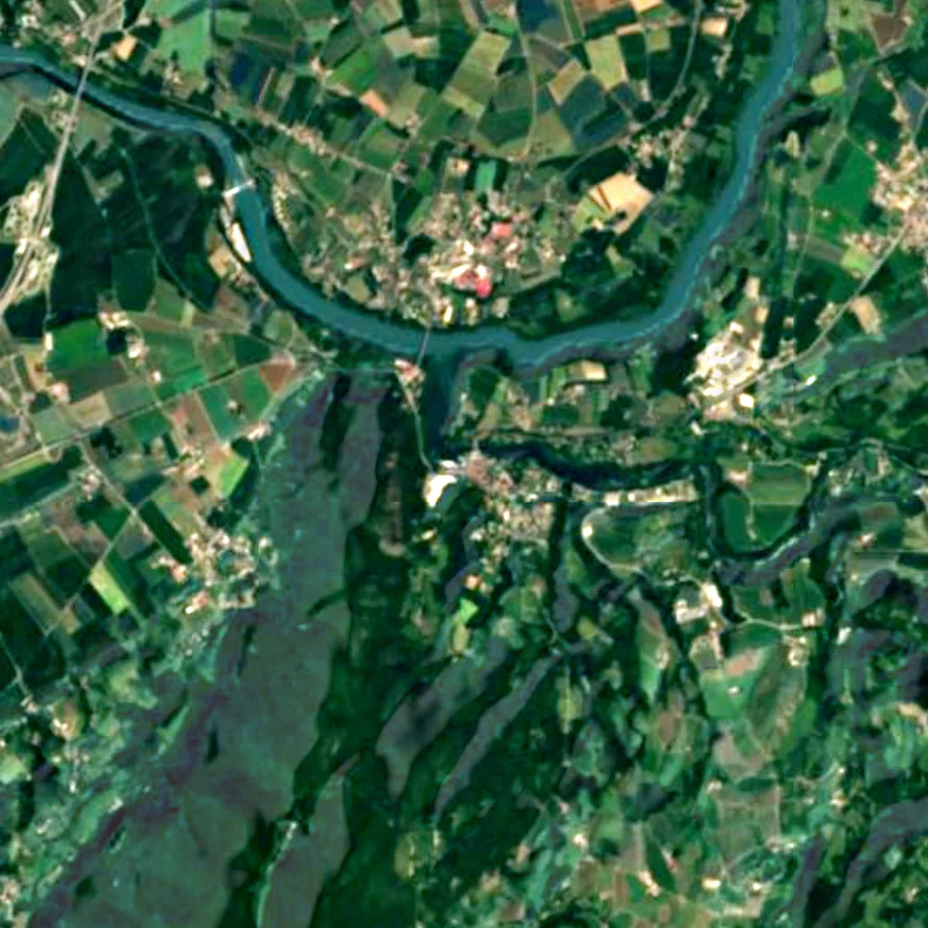 The ground above Caves of Thaïs (Sentinel-2)