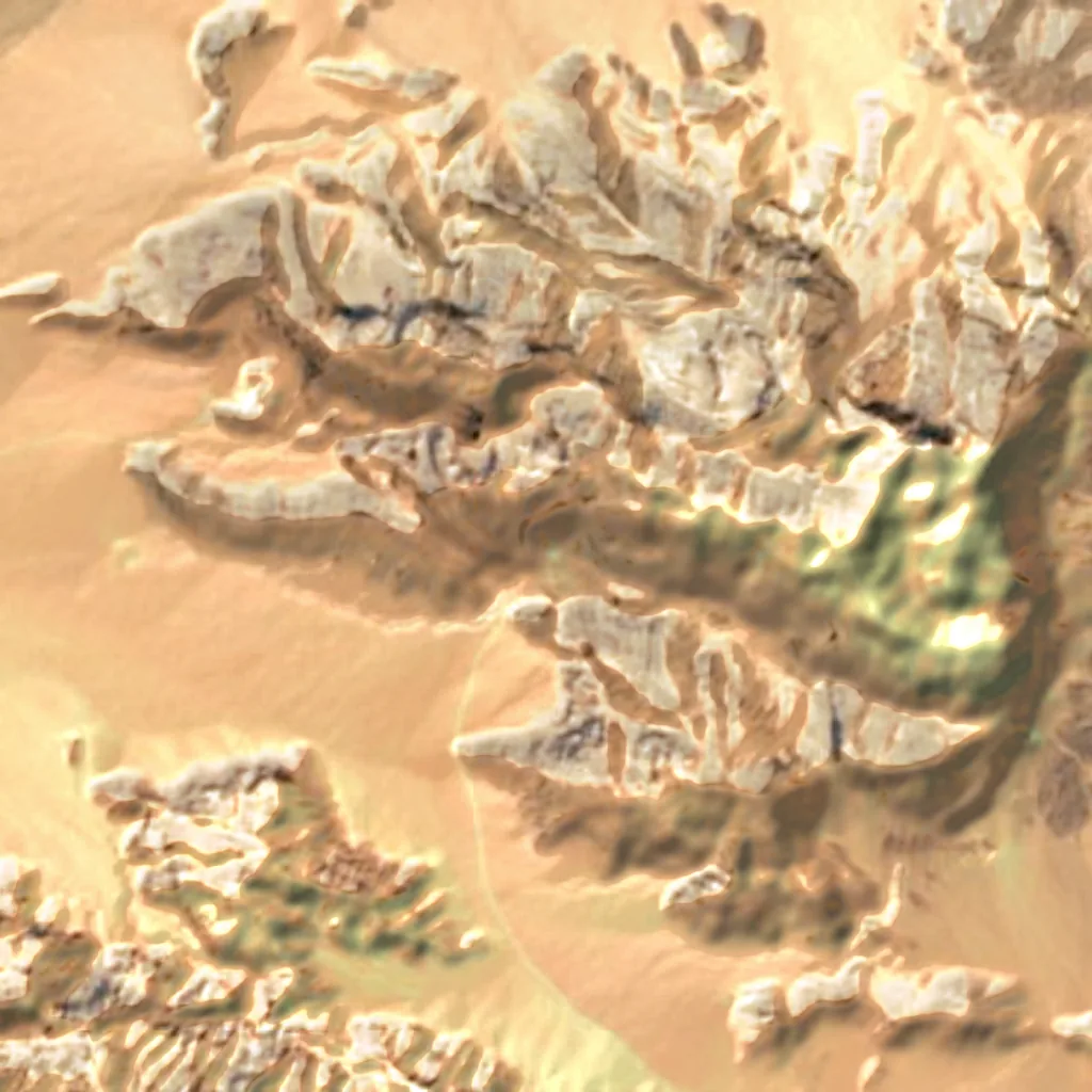 El suelo sobre Chak Chak (Sentinel-2)