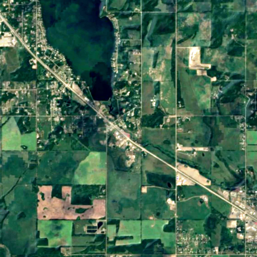 The ground above Charlie Lake Cave (Sentinel-2)
