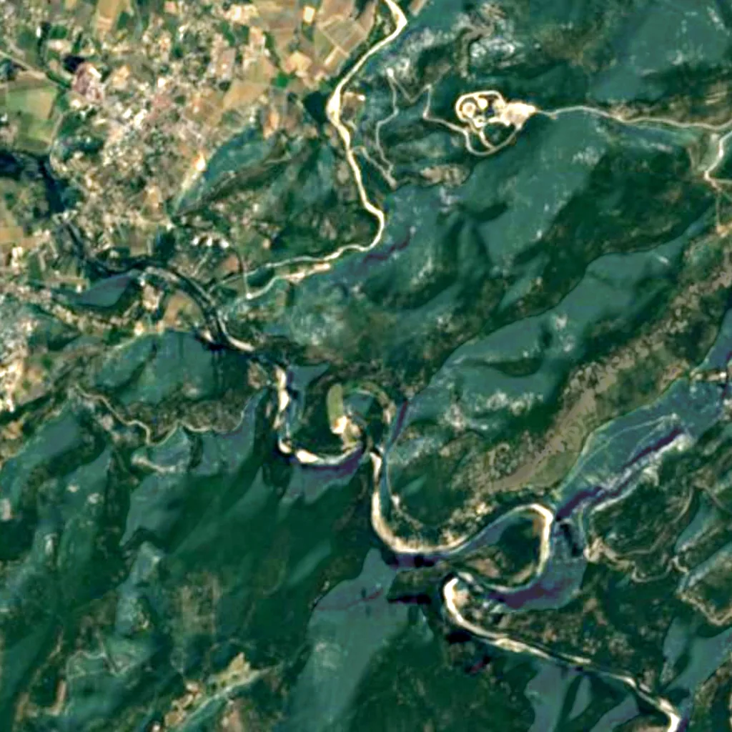 The ground above Chauvet Cave (Sentinel-2)
